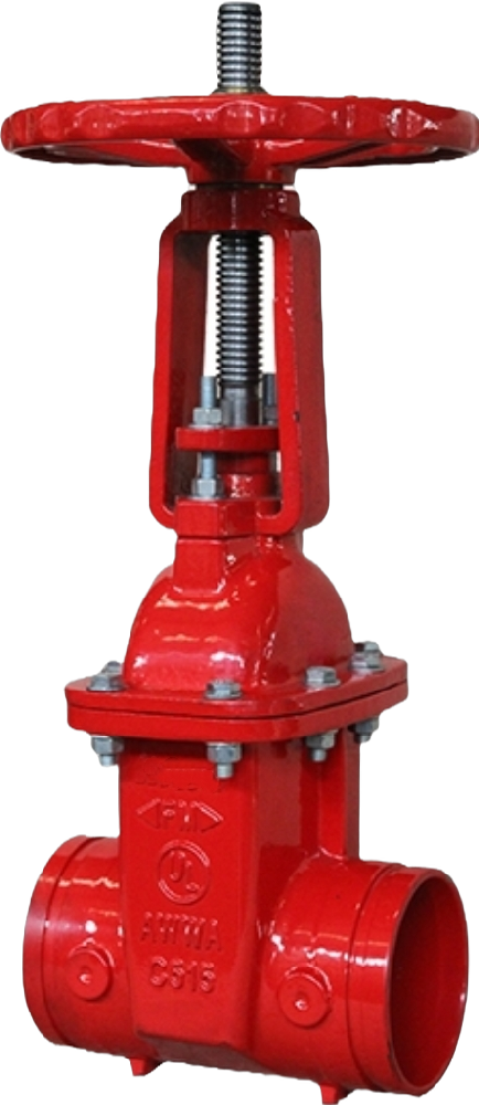 Resilient Wedge OS&Y Gate Valve-Grooved End