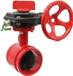 Signal Grooved Butterfly Valve-Gear Operated with Tamper Switch